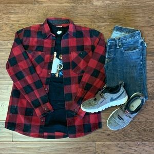 Men’s Small Wrangler Fleece Button Up